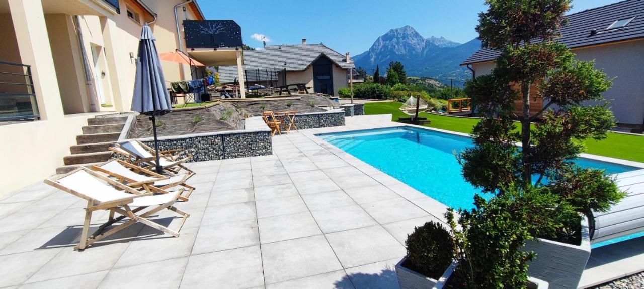 Chambre Vue Lac Av Piscine Prunières 외부 사진