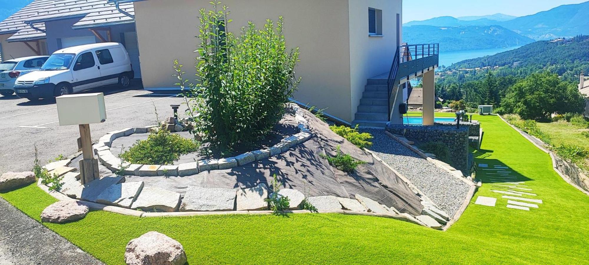 Chambre Vue Lac Av Piscine Prunières 외부 사진